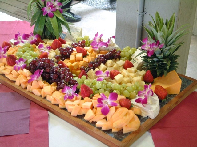 frutas decoradas para mesa