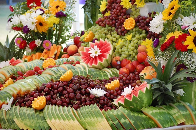 mesa de frutas como montar