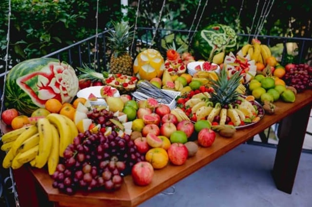 mesa de frutas como fazer