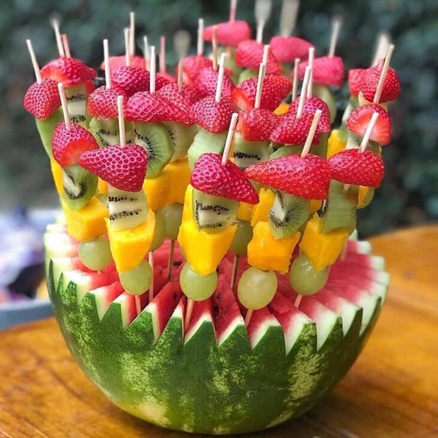 decoração de frutas para mesa