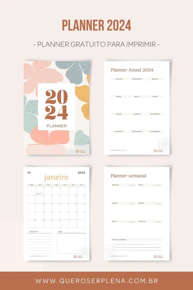 planner semanal para imprimir