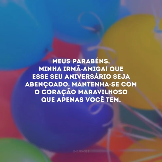 felicitação de aniversário para irmã