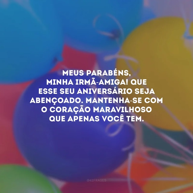 felicitação de aniversário para irmã