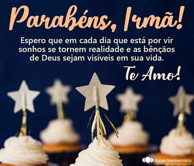 feliz aniversário de irmão para irmã