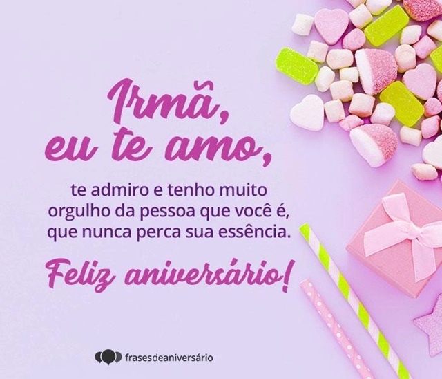 feliz aniversário irmã mais nova