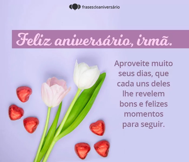 feliz aniversário irmã textos curtos