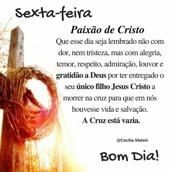 mensagem biblica para sexta feira santa