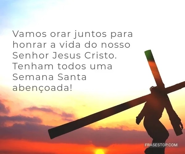 mensagem para a semana santa