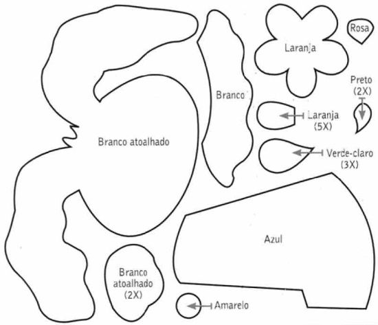 molde de coelho para imprimir