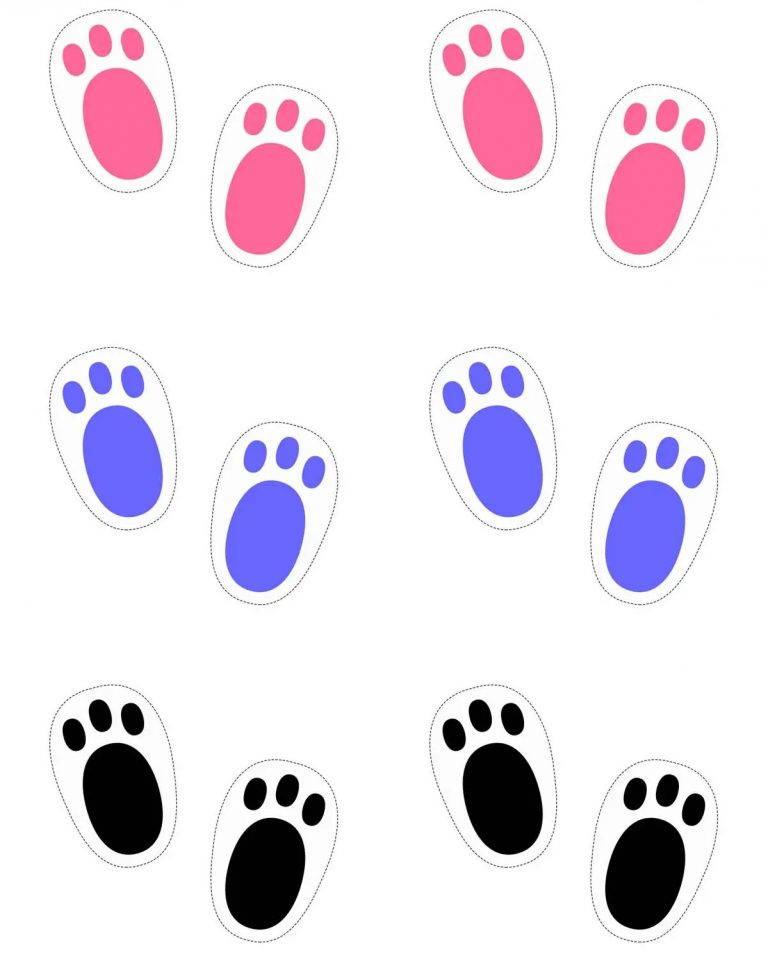 Patas de Coelho: 17 Moldes para Imprimir Grátis | Revista Artesanato