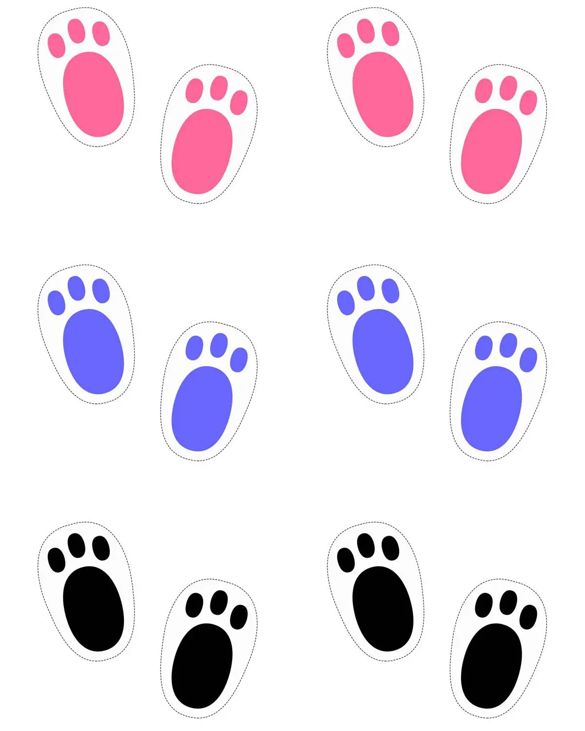 Patas de Coelho: 17 Moldes para Imprimir Grátis | Revista Artesanato