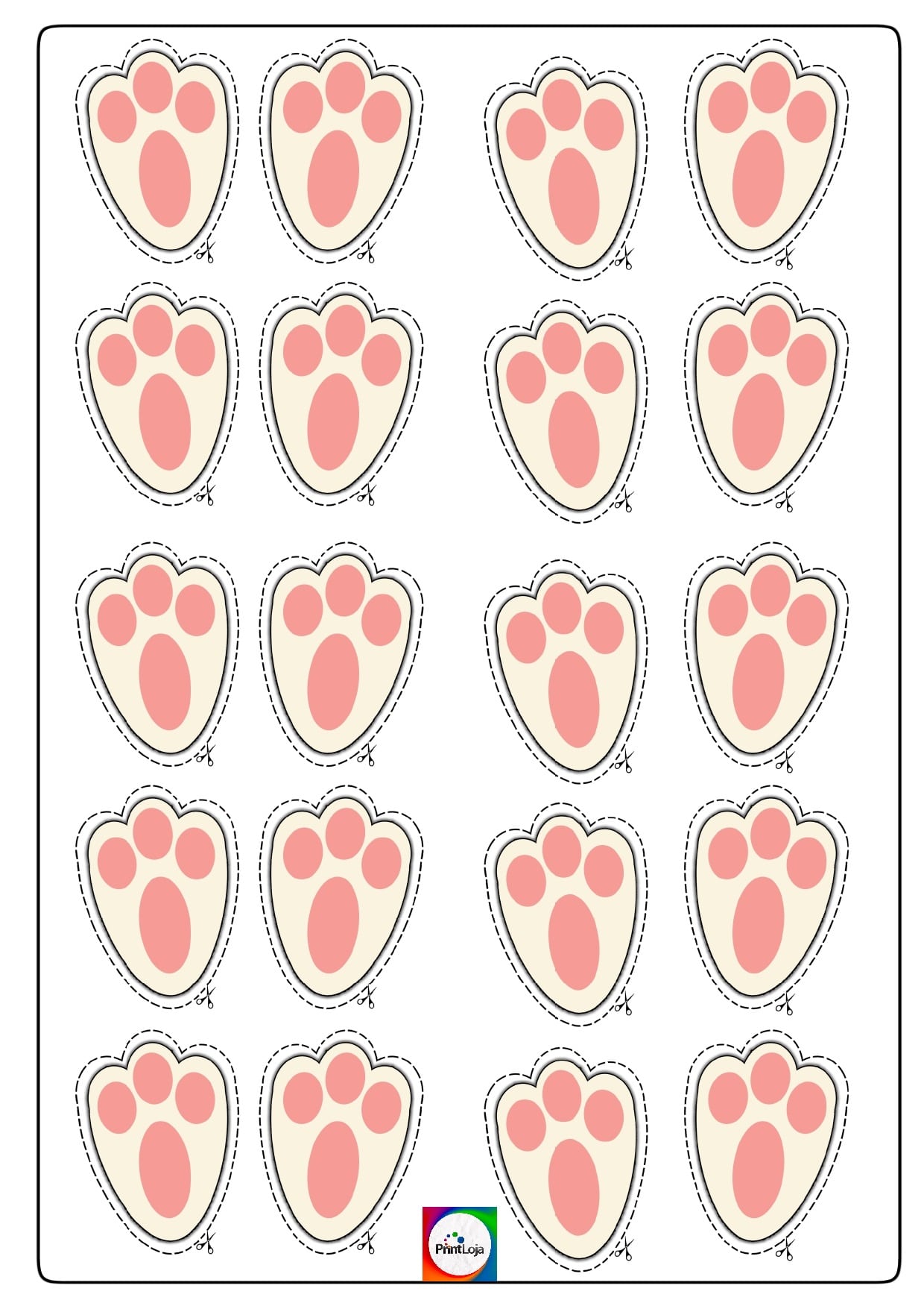 Patas de Coelho: 17 Moldes para Imprimir Grátis | Revista Artesanato