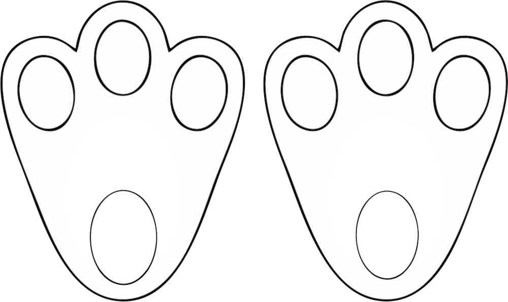 patas de coelho desenho