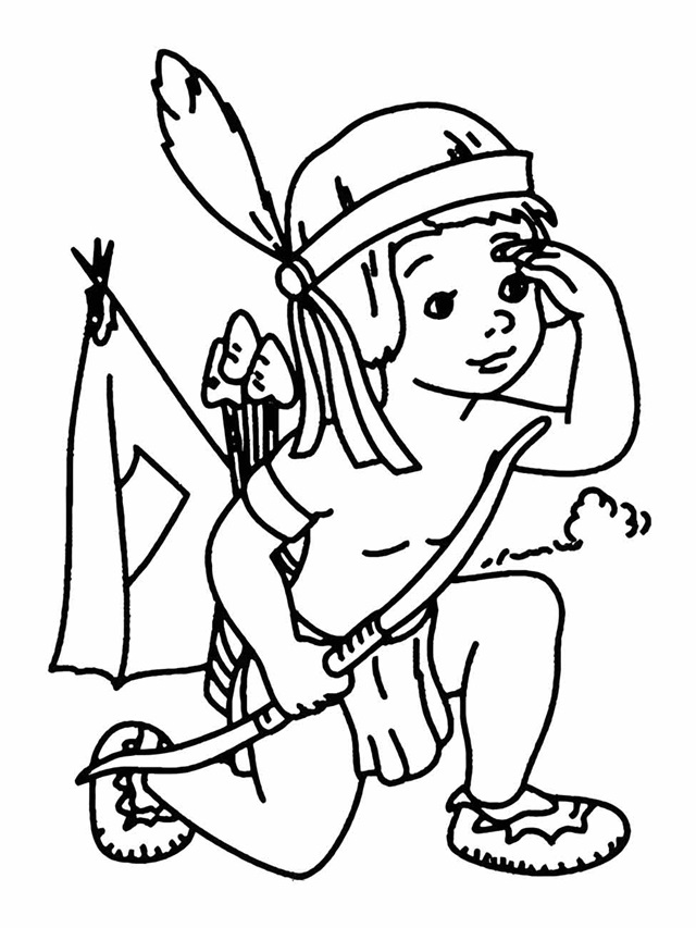imagem de índio para desenhar