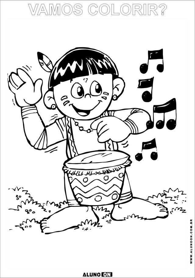 desenho de indio infantil