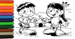 Desenho de Índio para Colorir: 50 Modelos para Imprimir Grátis