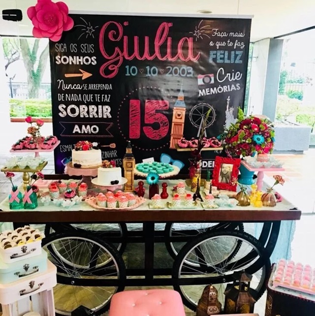 festa de quinze anos simples e barata