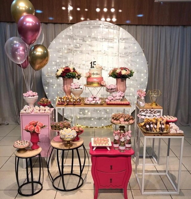decoração festa 15 anos barata
