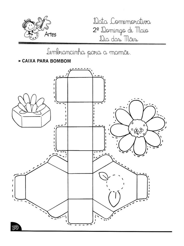 caixinha de doce dia das maes