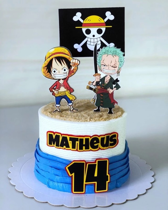 bolo de one piece