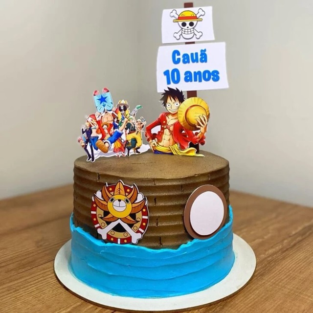 bolo aniversário one piece