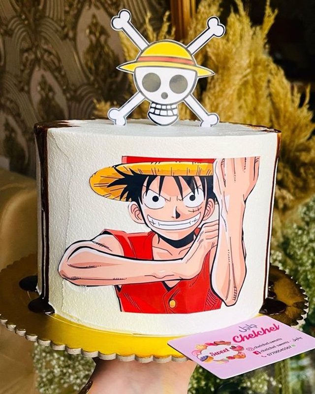 one piece topo de bolo