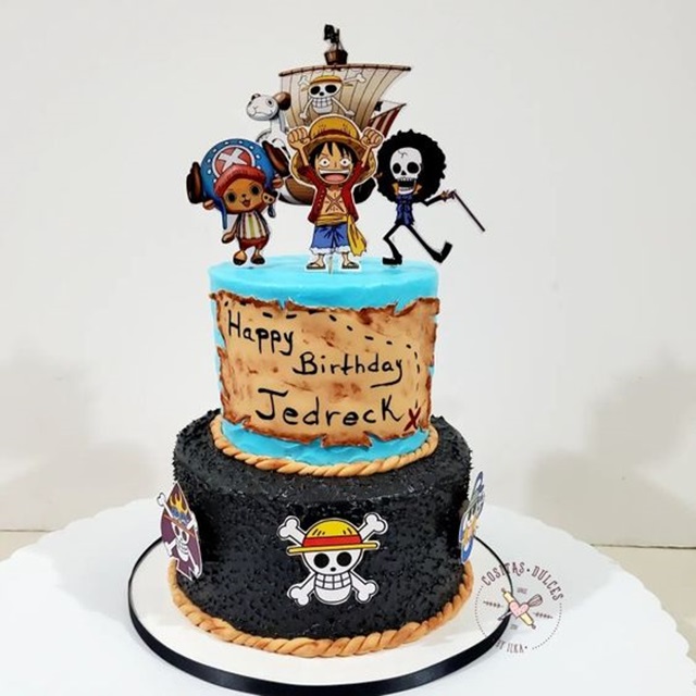 topo de bolo de one piece