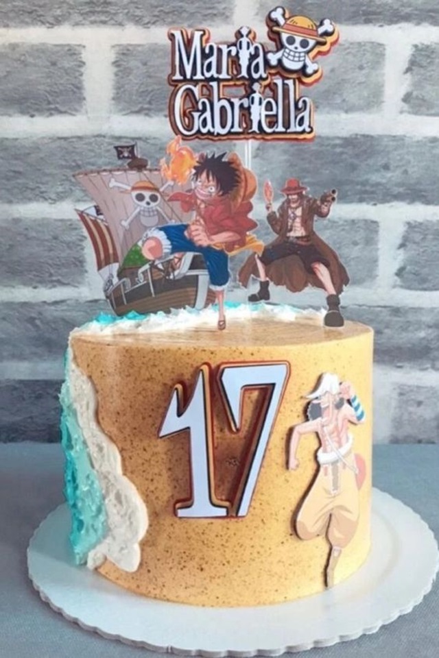 bolo de aniversário one piece