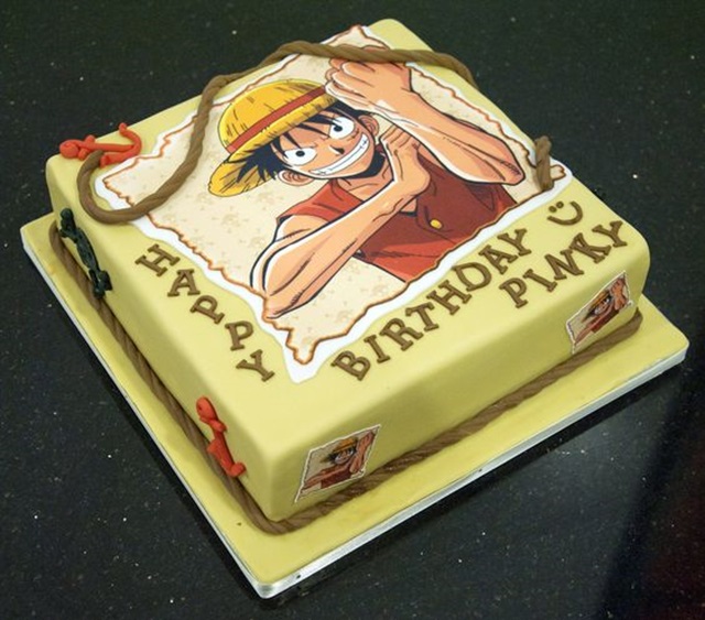 bolo one piece quadrado