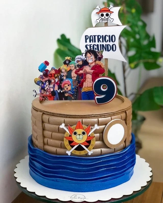 bolo de aniversario one piece