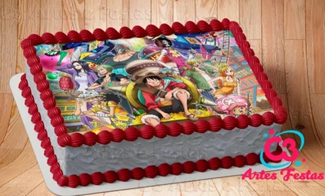bolo festa one piece