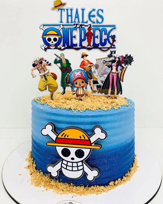 bolo de aniversário do one piece