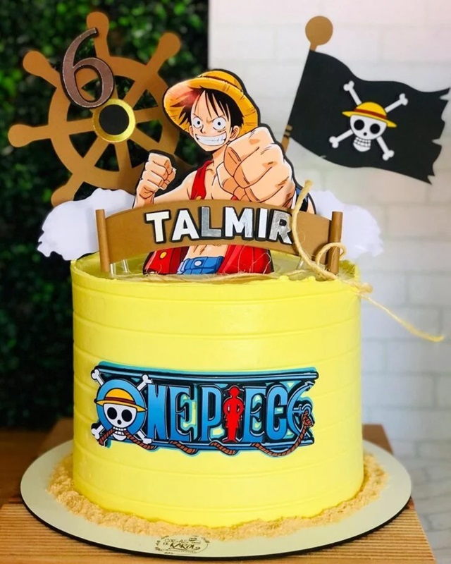 bolo de aniversário do luffy