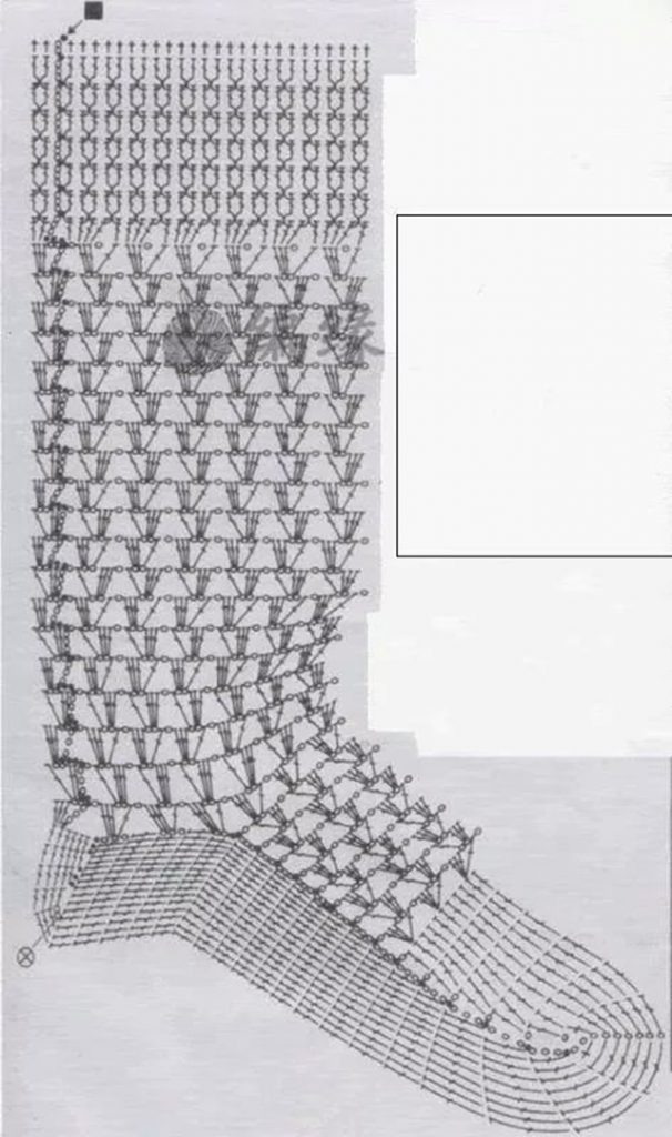 croche meia