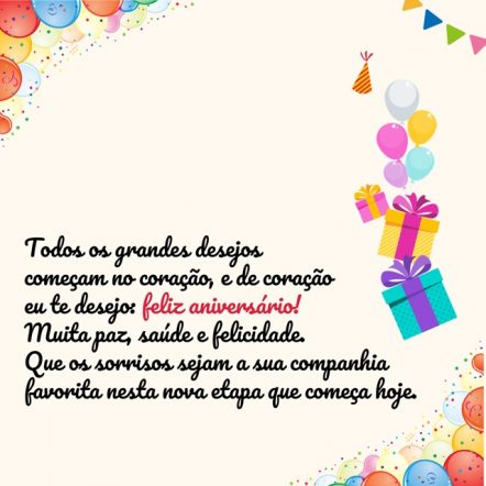 Mensagem de Feliz Aniversário: 75 Modelos para Baixar Grátis | Revista ...