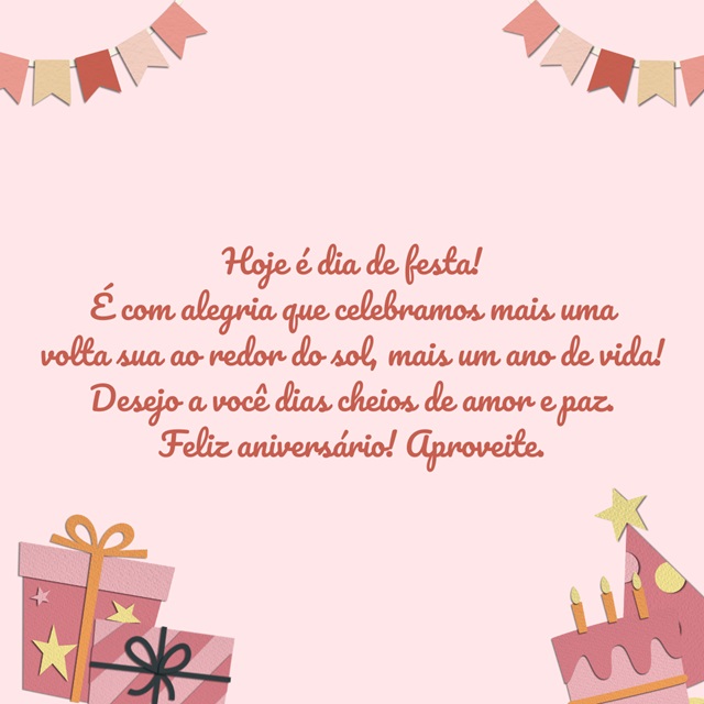 aniversariante mensagem