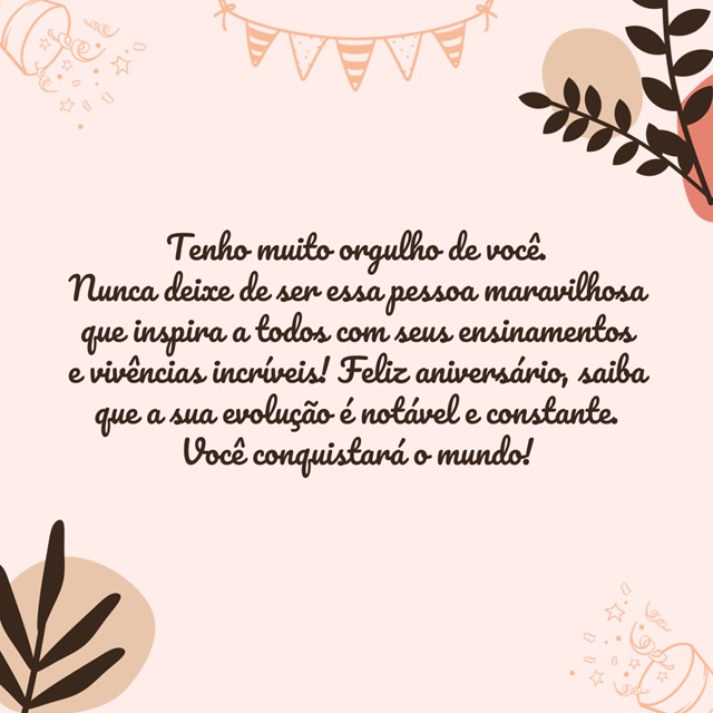 aniversariante mensagem