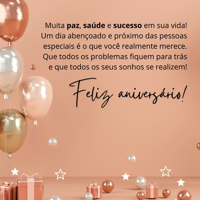 parabéns mensagem