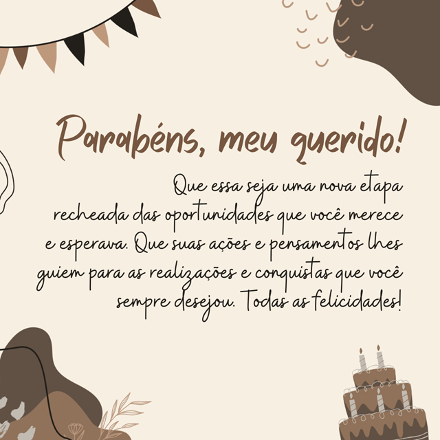 parabéns mensagem