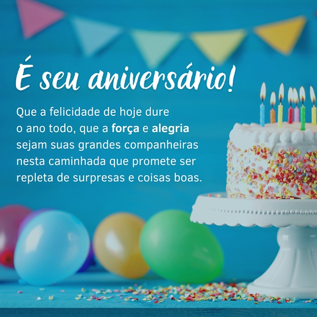 mensagem feliz aniversário
