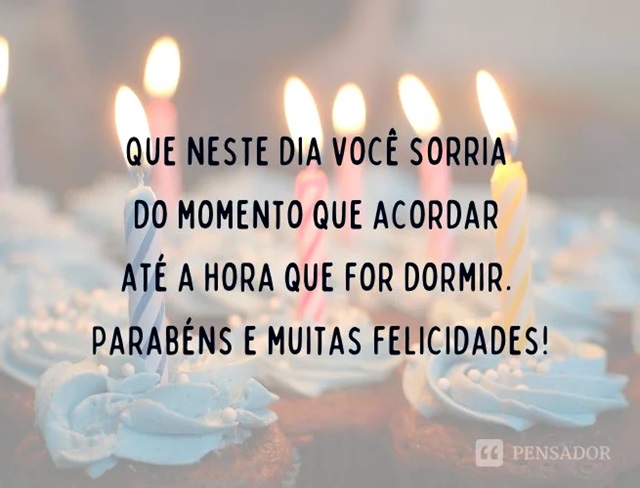 mensagem feliz aniversário