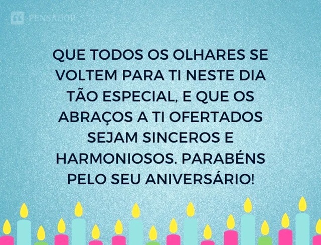 homenagem de aniversário