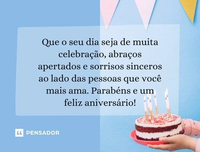 homenagem de aniversário