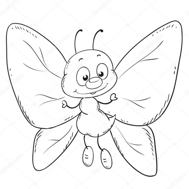 borboleta molde vazada