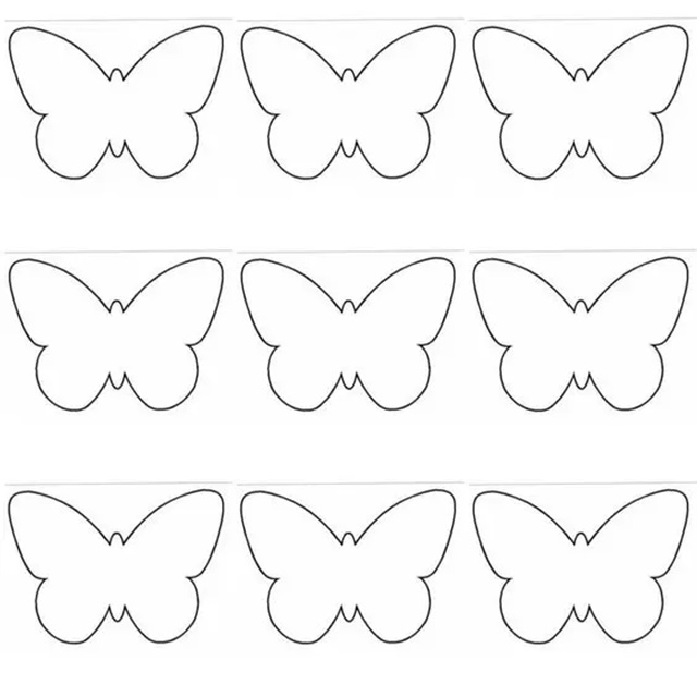 borboleta vazada para imprimir