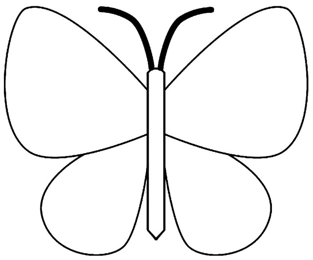 molde grande borboleta