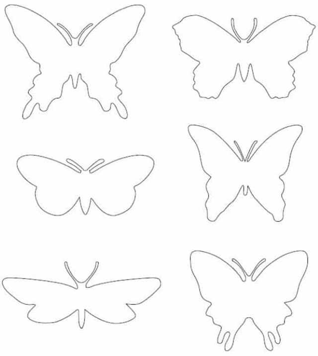 borboleta eva molde