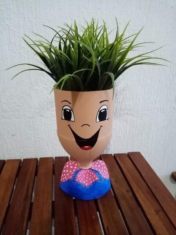 como fazer vasinho com garrafa pet