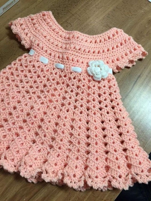 vestidinho de crochê infantil passo a passo