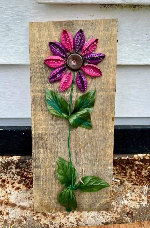 artesanato com tampinha de garrafa